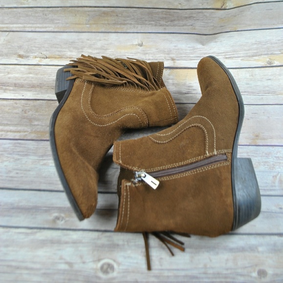 Sam Edelman Shoes - Sam Edelman Suede Fringe Booties